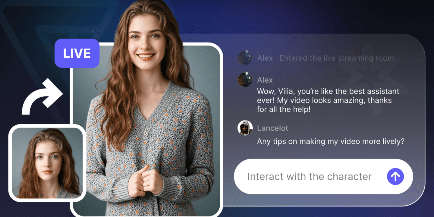Interact with the character